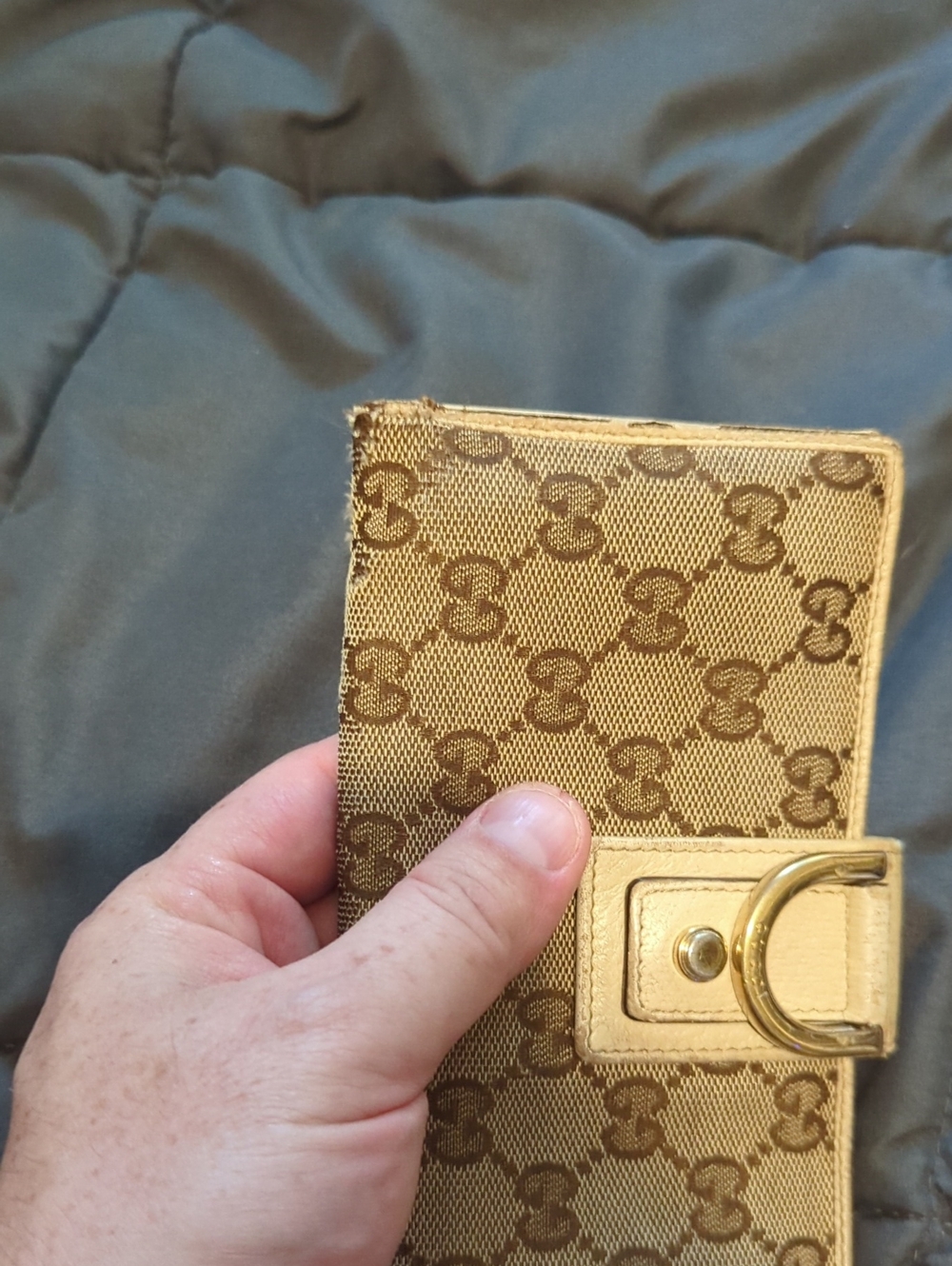 Authentic Gucci Abbey Monogram GG Long Wallet - Picture 5 of 6